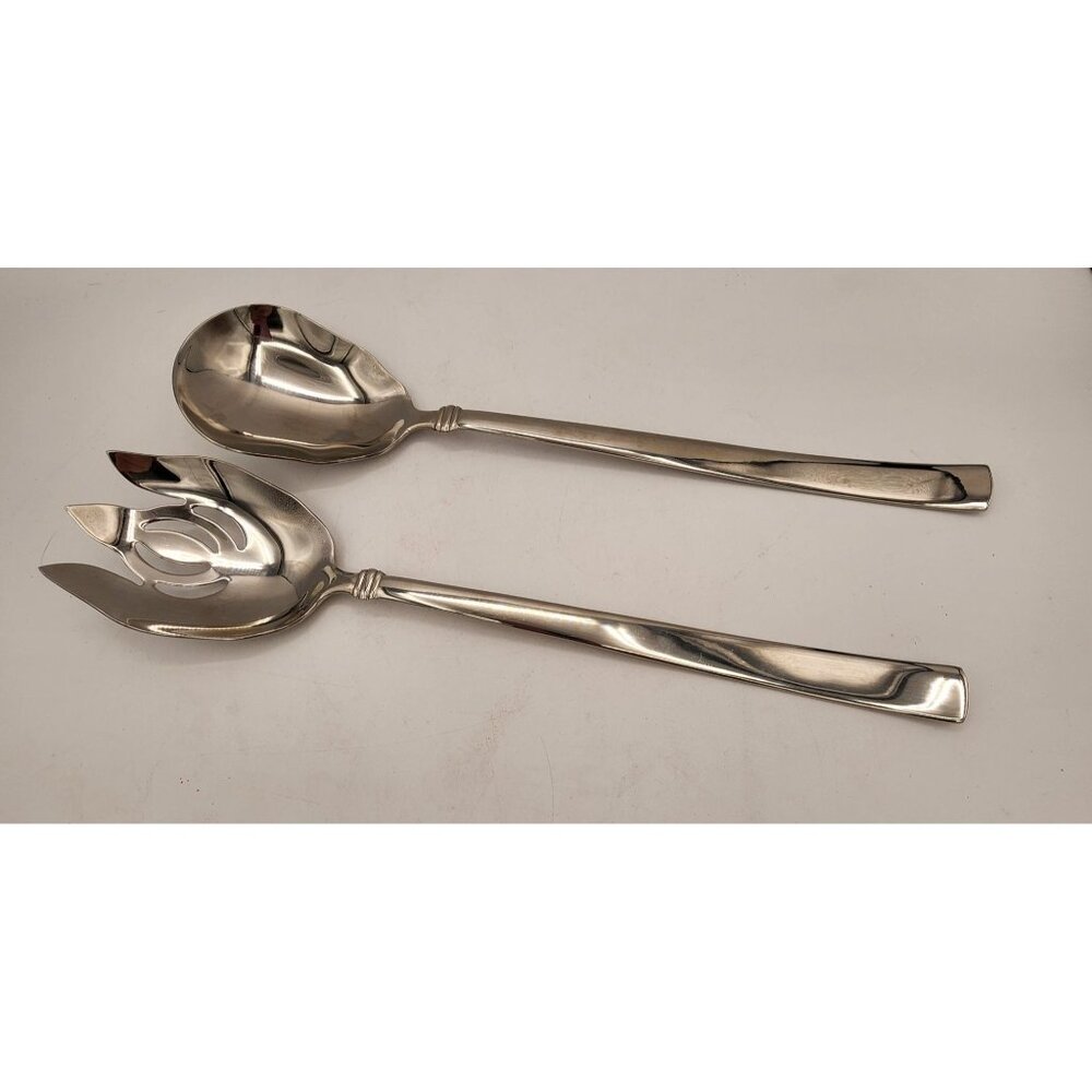 Reed & Barton Heritage Mint 18/10 Stainless Steel Salad Serving Set